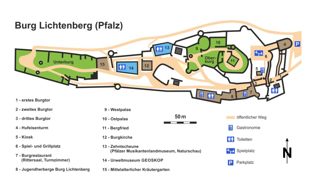 2024 06 26 Burgplan HP horizontal beschriftet - Urweltmuseum Geoskop